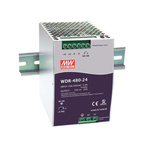 MEAN WELL WDR Switch Mode DIN Rail Power Supply, 180 → 550V ac ac Input, 48V dc dc Output, 10A Output, 480W