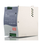 MEAN WELL WDR Switch Mode DIN Rail Power Supply, 180 → 550V ac ac Input, 24V dc dc Output, 20A Output, 480W