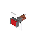 Illuminated Push Button Switch, IP65, Black, Panel Mount, Momentary for use with Series 51 Switches -25°C +55°C