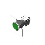 Illuminated Push Button Switch, IP65, Black, Panel Mount for use with Series 71 Switches -25°C +55°C