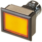 Modular Switch Body, IP65, Yellow, Panel Mount, Momentary for use with Series 61 -20°C +55°C