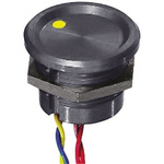 Illuminated Wire Lead Piezo Switch, , IP68, 200 mA @ 24 V dc, Single Pole Single Throw (SPST), -40 → +75°C