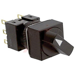 Omron 2 Position Black, Standard Handle Selector Switch - (DPDT) 16mm Cutout Diameter