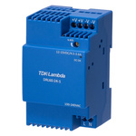 TDK-Lambda DRL-60 Switch Mode DIN Rail Power Supply, 85 → 264V ac ac Input, 24V dc dc Output, 2.5A Output, 60W