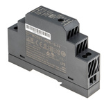 MEAN WELL HDR Switch Mode DIN Rail Power Supply, 120 → 370 V dc, 85 → 264 V ac, 24V dc dc Output, 630mA