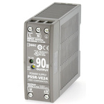 Idec PS5R DIN Rail Power Supply, 85 → 264V ac ac, dc Input, 24V dc dc Output, 3.75A Output, 90W