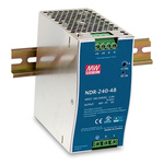 D-Link NDR-240 DIN Rail Power Supply, 90 → 264 and 127 → 370V ac, dc Input, 48V dc Output, 5A Output, 240W