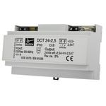 Block DCT Linear DIN Rail Power Supply, 230V ac ac Input, 24V dc dc Output, 2.5A Output, 60W