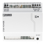 Phoenix Contact STEP-PS/1AC/48DC/2 Switch Mode DIN Rail Power Supply, 85 → 264V ac ac Input, 48V dc dc Output,