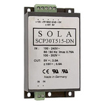 SolaHD SCP DIN Rail Power Supply, 85 → 264V ac ac, dc Input, 5 V dc, ±15 V dc dc Output, 3 A, 500 mA Output, 30W