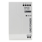 Phoenix Contact UNO-PS/1AC/15DC/100W Switch Mode DIN Rail Power Supply, 85 → 264V ac ac Input, 15V dc dc Output,