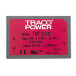TRACOPOWER Switching Power Supply, TMT 30112, 12V dc, 2.5A, 30W, 1 Output, 85 → 264 V ac, 85 → 370 V dc