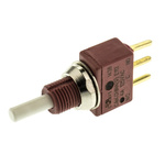 C & K Single Pole Double Throw (SPDT) Momentary Push Button Switch, 6.35 (Dia.)mm, PCB