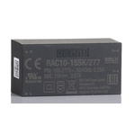 Recom Switching Power Supply, RAC10-15SK/277, 15V dc, 670mA, 10W, 1 Output, 85 → 305V ac Input Voltage
