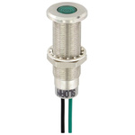 Sloan Green Panel LED, Lead Wires Termination, 5 → 28 V, 8.2 x 7.6mm Mounting Hole Size, IP68