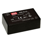 MEAN WELL Switching Power Supply, IRM-45-24, 24V dc, 1.9A, 45.6W, 1 Output, 85 → 264V ac Input Voltage