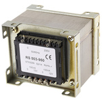 RS PRO 200VA 2 Output Chassis Mounting Transformer, 12V ac, IEC 61558-2-6