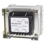 RS PRO 150VA 2 Output Chassis Mounting Transformer, 9V ac, IEC 61558-2-6