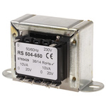 RS PRO 20VA 2 Output Chassis Mounting Transformer, 20V ac