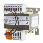 RS PRO 100VA DIN Rail Transformer, IEC 61558-2-6, 208V ac Primary, 2x12V ac Secondary