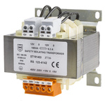 RS PRO 160VA DIN Rail Transformer, IEC 61558-2-6, 230 → 400V ac Primary, 12V ac Secondary