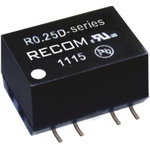 Recom R0.25 0.25W Isolated DC-DC Converter Surface Mount, Voltage in 4.5 → 5.5 V dc, Voltage out ±5V dc