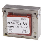 RS PRO 9V ac 2 Output Through Hole PCB Transformer, 12VA