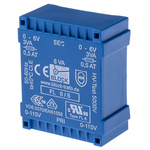 Block 6V ac 2 Output Through Hole PCB Transformer, 6VA
