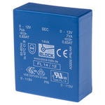 Block 12V ac 2 Output Through Hole PCB Transformer, 14VA