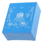 Block 15V ac 2 Output Through Hole PCB Transformer, 18VA