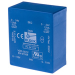Block 24V ac 2 Output Through Hole PCB Transformer, 24VA