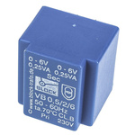 Block 6V ac 2 Output Through Hole PCB Transformer, 0.5VA