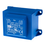 Block 18V ac 2 Output Through Hole PCB Transformer, 25VA