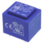 Block 6V ac 2 Output Through Hole PCB Transformer, 2.3VA