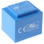 Block 6V ac 2 Output Through Hole PCB Transformer, 2.3VA