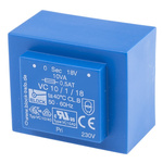 Block 18V ac 1 Output Through Hole PCB Transformer, 10VA