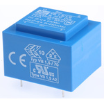 Block 6V ac 1 Output Through Hole PCB Transformer, 1.5VA