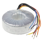 RS PRO 2 x 115V ac, 2 x 24V ac Toroidal Transformer, 200VA, IEC 61558-2-6