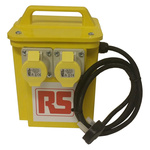 RS PRO 3.3kVA Site Transformer, 230V ac Primary, 110 (55V Secondary, 2 x 16A O/P