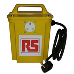 RS PRO 1.5kVA Site Transformer, 230V ac Primary, 230V Secondary, 2 x 13A O/P