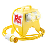 RS PRO Splitter Box, 110 (55-0-55)V Primary, 4 x 110V Secondary