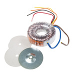 Nuvotem Talema 230V ac, 2 x 12V ac Toroidal Transformer, 80VA 2 Output