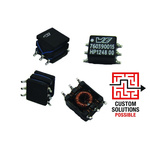 1 Output 1.25W Push-Pull Switch Mode Power Supply Transformer, 12V dc, 5V dc, 1.92mH