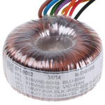 RS PRO 115 V ac, 230 V ac, 2 x 18V ac Toroidal Transformer, 15VA 2 Output