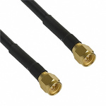 Cinch Connectors Male SMA to Male SMA RG-58 Coaxial Cable, 50 Ω, 415