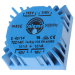 Nuvotem Talema 115 V ac, 230 V ac, 2 x 18V ac Toroidal Transformer, 3.2VA 2 Output