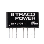 TRACOPOWER TMR 3 DC-DC Converter, 5V dc/ 600mA Output, 18 → 36 V dc Input, 3W, Through Hole, +85°C Max Temp