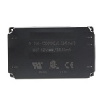 RS PRO DC-DC Converter, 12V dc/ 3.33A Output, 200 → 1500 V dc Input, 40W, PCB Mount, +70°C Max Temp -40°C Min