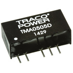 TRACOPOWER TMA DC-DC Converter, ±5V dc/ ±100mA Output, 4.5 → 5.5 V dc Input, 1W, Through Hole, +85°C Max Temp