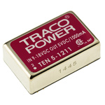 TRACOPOWER TEN 5 DC-DC Converter, 5V dc/ 1A Output, 9 → 18 V dc Input, 6W, Through Hole, +85°C Max Temp -40°C